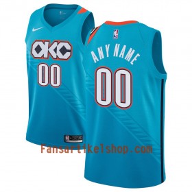 Oklahoma City Thunder Trikot Benutzerdefinierte 2018-19 Nike City Edition Blau Swingman - Herren